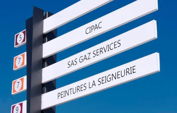 Panneaux d'orientation, pancartes