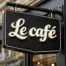 enseigne drapeau PVC lettres en relief